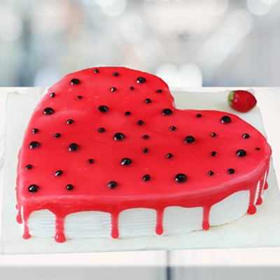 "Heart shape gel cake - 1kg - Click here to View more details about this Product